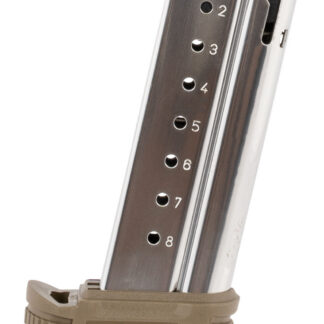 9MM 8-ROUND XD-S MID-SIZE MAGAZINE W/FDE SLEEVES FOR BACKSTRAPS 1 & 2