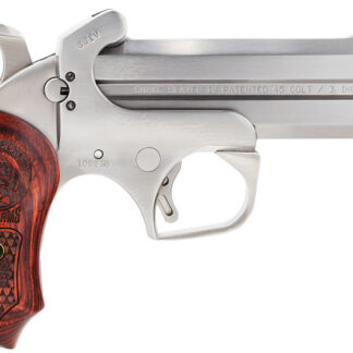 Bond Arms BASS4 Snakeslayer IV 45 Colt (LC) 2rd 4.25" Barrel,  Stainless Metal Finish, Blade Front/Fixed Rear Sights, Automatic Extractors & Rebounding Hammer, Extended Rosewood Grip, Manual Safety
