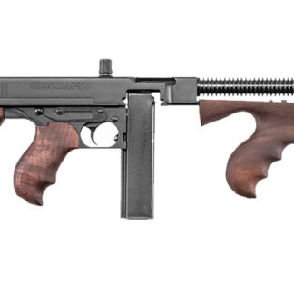 Thompson T1 1927A-1 Deluxe 45 ACP Caliber with 16.50" Barrel, 20+1 Capacity (Stick), Blued Metal Finish, American Walnut Stock Wood Grip Right Hand