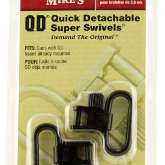 Uncle Mike's 14032 Super Swivel  Quick Detach Tri-Lock Blued 1" Loop for Rifles or Shotguns w/QD Bases