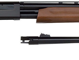 Mossberg 54282 500 Combo Full Size 20 Gauge Pump 3" 5+1 Blued 26" Slugster/24" Fully-Rifled Barrels, Blued Steel Receiver, Fixed Wood Stock, Right Hand, Fully Rifled Bore Barrel