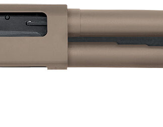 Mossberg 50653 590 Shockwave 12 Gauge 5+1 3" 14.375" Heavy Barrel, Flat Dark Earth Cerakote, Dual Extractors, Drilled & Tapped Receiver, Corncob Forend w/Strap, Raptor Birdshead Grip Stock