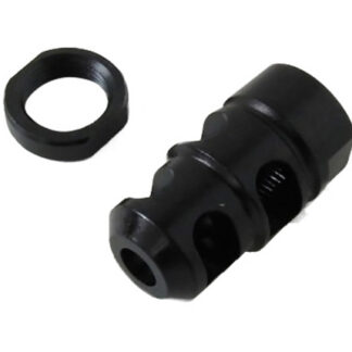 Kel-Tec PLRSU582 PLR-22 Muzzle Brake Kit Black Steel with 1/2"-28 tpi Threads for 22 LR Kel-Tec PLR-16