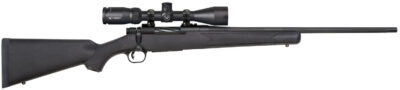 Mossberg 28001 Patriot  6.5 Creedmoor Caliber with 5+1 Capacity, 22″ Fluted Barrel, Matte Blued Metal Finish & Black Synthetic Stock Right Hand (Full Size) Includes Vortex Crossfire II 3-9x40mm Scope