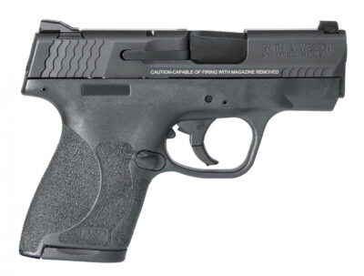 Smith & Wesson LE 11812 M&P 40 Shield M2.0 40 Smith & Wesson (S&W) Double MS 3.1″ 6+1/7+1 Black Polymer Grip/Frame Black Armornite Stainless Steel Slide