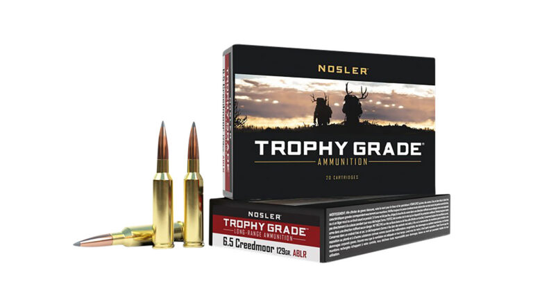 Nosler Trophy Grade Long Range Rifle Ammunition 6.5 Creedmoor 129 gr. ABLR SP 20 rd.