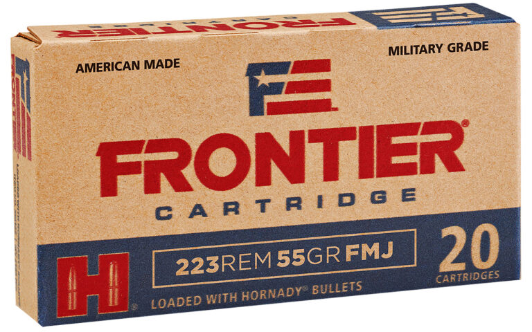 FRONTIER® 223 REMINGTON FULL METAL JACKET RIFLE AMMO FRONTIER 223 REMINGTON 55GR FULL METAL JACKET 20/BOX