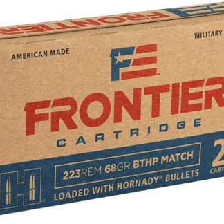 FRONTIER® 223 REMINGTON MATCH® BOAT TAIL HOLLOW POINT RIFLE AMMO FRONTIER 223 REM 68GR MATCH BOAT TAIL HOLLOW POINT 20/BOX