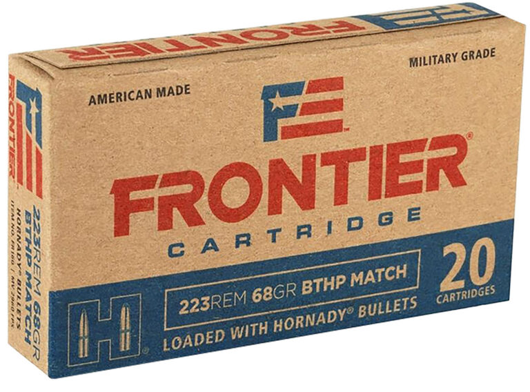 FRONTIER® 223 REMINGTON MATCH® BOAT TAIL HOLLOW POINT RIFLE AMMO FRONTIER 223 REM 68GR MATCH BOAT TAIL HOLLOW POINT 20/BOX