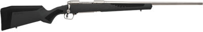 Savage Arms 57082 110 Storm Full Size 243 Win 4+1 22″ Matte Stainless Button-Rifled Barrel, Matte Drilled & Tapped Stainless Steel Receiver, AccuStock Matte Gray Synthetic Stock, Right Hand