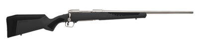 Savage Arms 57053 110 Storm Full Size 30-06 Springfield 4+1 22″ Matte Stainless Button-Rifled Barrel, Matte Drilled & Tapped Stainless Steel Receiver, AccuStock Matte Gray Synthetic Stock, Right Hand