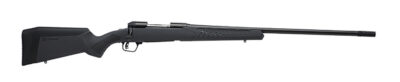 Savage Arms 57035 110 Long Range Hunter Full Size 7mm Rem 3+1 26″ Matte Black Threaded Barrel, Matte Black Drilled & Tapped Carbon Steel Receiver, Adj AccuStock Matte Gray Synthetic Stock, Right Hand