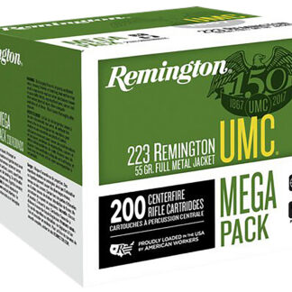 Remington Ammunition 23683 UMC Mega Pack 223Rem 55gr Full Metal Jacket 200 Per Box/4 Case