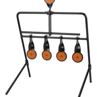 Caldwell 902365 Resetting  Rimfire Resetting Steel Target Black/Orange Impact Enhancement Motion 2.50"