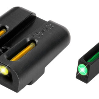 TruGlo TG131GT1Y TFO  Green/Tritium/Fiber Optic Front Sight-Yellow/Tritium/Fiber Optic Rear Sight Glock 17/17L/19