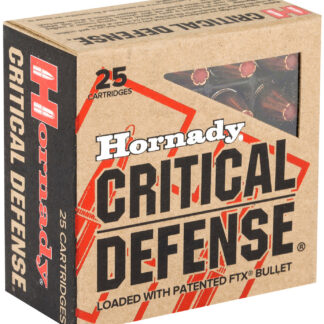 Hornady 90250 Critical Defense  9mmLuger 115gr Hornady Flex Tip eXpanding 25 Per Box/10 Case