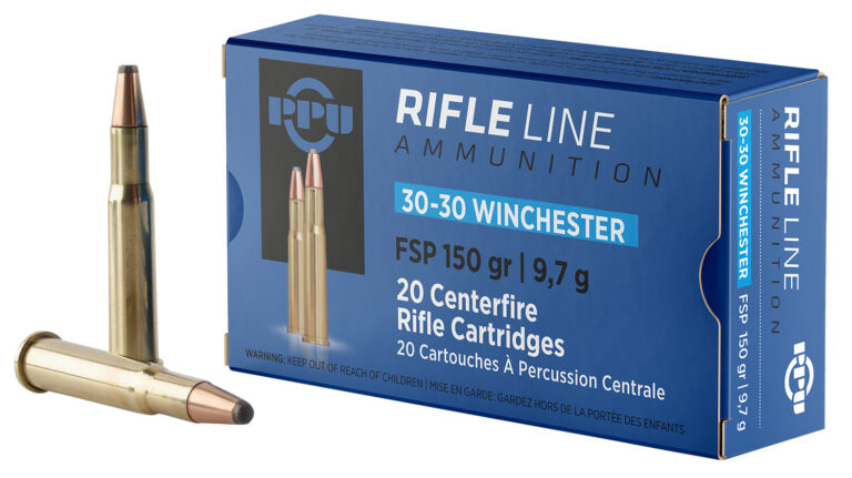 PPU PP30301 Standard Rifle  30-30 Win 150 gr Flat Soft Point (FSP) 20 Bx/ 10 Cs