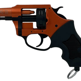 Charter Arms 82290 Pro 22  22 Blank, 6rd Orange Cerakote Frame, Black Rubber Grips