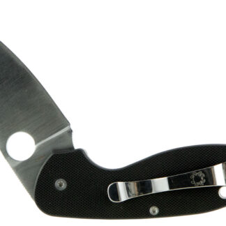Spyderco C216GP Efficient  2.98" Folding Drop Point Plain 8Cr13MoV SS Blade Black G10 Handle Includes Pocket Clip