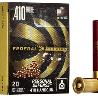 PREMIUM PERSONAL DEFENSE 410 BORE 2-3/4'' #4 SHOT SHOTGUN AMMO PREMIUM PERSONAL DEF 410 BORE 2-3/4'' 7/16OZ #4 SHOT 20/BOX