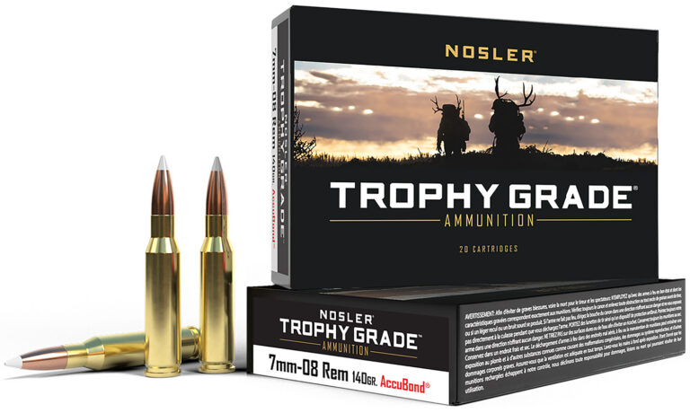 Nosler 60042 Trophy Grade  7mm-08Rem 140gr Nosler AccuBond 20 Per Box/10 Case