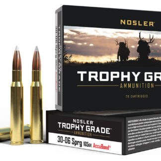 Nosler 60057 Trophy Grade  30-06Springfield 165gr Nosler AccuBond 20 Per Box/10 Case