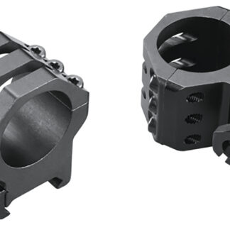 Weaver Classic 6Hole Skeleton Rings Matte Black 1" High Clamshell Pack