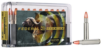 Federal P416SA Premium Safari Cape-Shok 416Rigby 400gr Swift A Frame 20 Per Box/10 Case