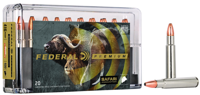 Federal P416SA Premium Safari Cape-Shok 416Rigby 400gr Swift A Frame 20 Per Box/10 Case