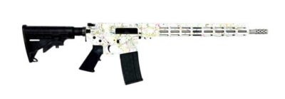 GLFA 223 Wylde Rifle Saved By The Splatter White/Stainless Steel