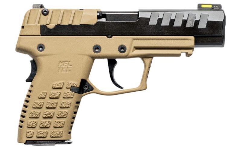KEL-TEC P15 9MM 4IN BARREL 10RD TAN GRIP CA COMPLIANT P15TANCA