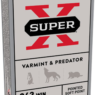 Winchester Ammo X2431 Super X  243Win 80gr Jacketed Soft Point 20 Per Box/10 Case
