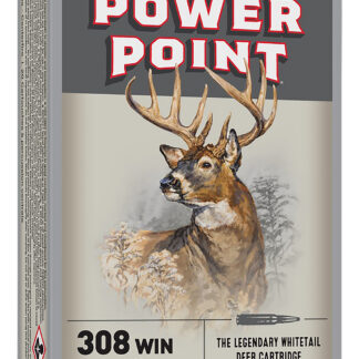 POWER POINT 308 WINCHESTER RIFLE AMMO 308 WINCHESTER 180GR POWER-POINT 20/BOX