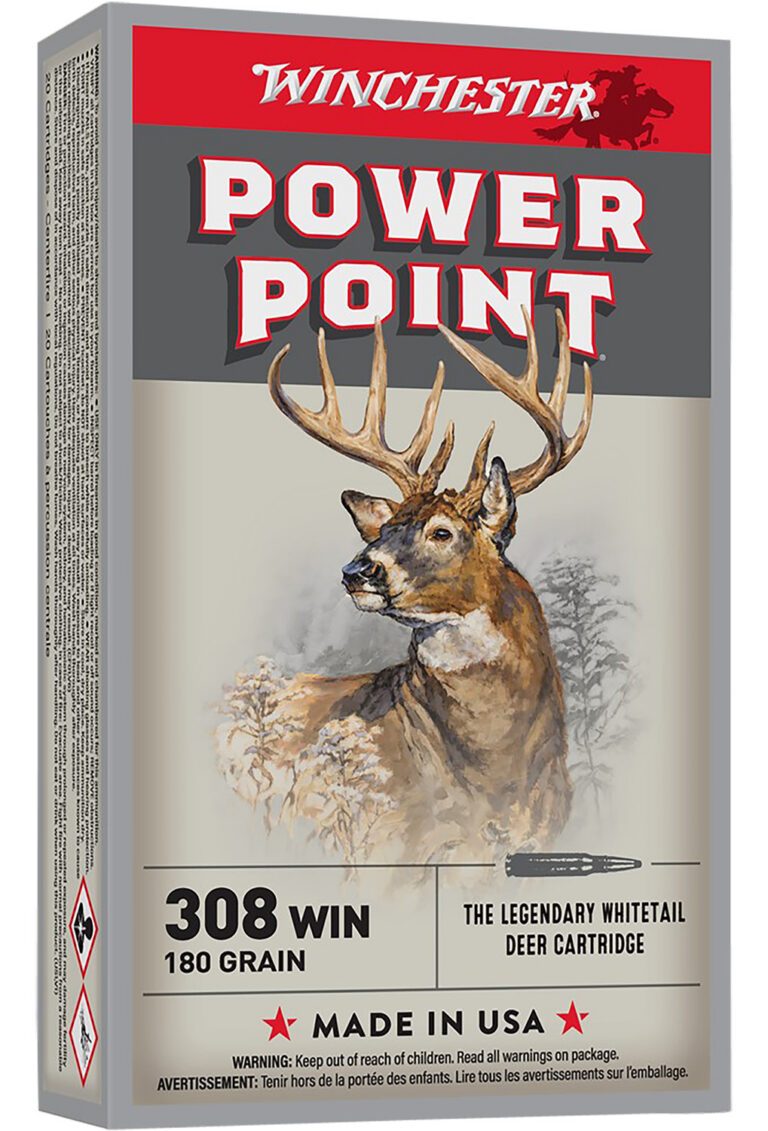 POWER POINT 308 WINCHESTER RIFLE AMMO 308 WINCHESTER 180GR POWER-POINT 20/BOX