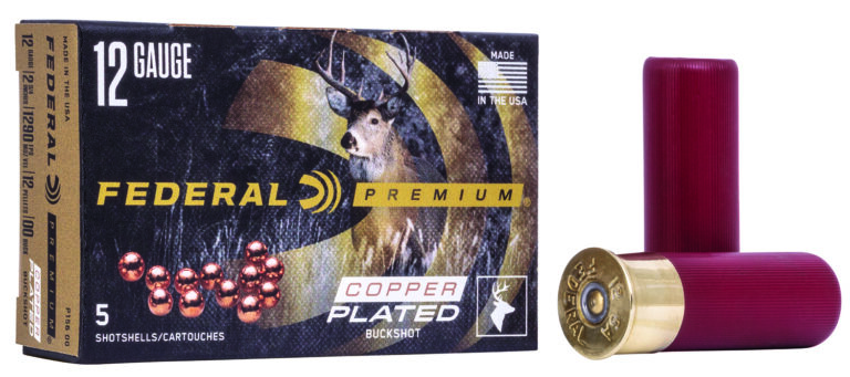 Federal P15600 Premium Magnum 12Gauge 2.75" 12Pellets 1 1/2oz 00BuckShot 5 Per Box/50 Case
