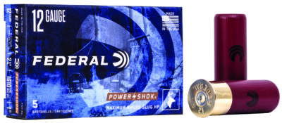 POWER-SHOK 12 GAUGE 2-3/4'' RIFLED SLUG SHOTGUN AMMO POWER-SHOK 12 GAUGE 2-3/4'' 1OZ RIFLED SLUG 5/BOX