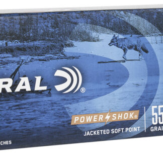 Federal 223A Power-Shok  223Rem 55gr Jacketed Soft Point 20 Per Box/10 Case
