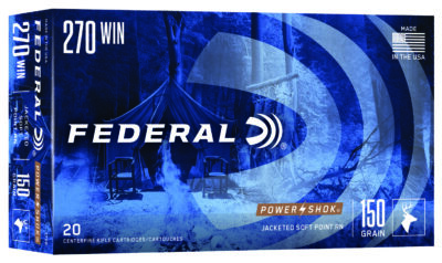 POWER-SHOK AMMO 270 WINCHESTER 150GR SOFT POINT RN 270 WINCHESTER 150GR SOFT POINT ROUND NOSE 20/BOX
