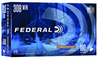 POWER-SHOK 308 WINCHESTER RIFLE AMMO 308 WINCHESTER 180GR JACKETED SOFT POINT 20/BOX