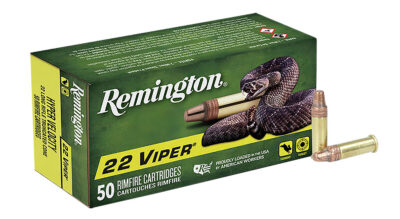 Remington Ammunition 21080 Viper Rimfire 22LR 36gr Truncated Cone Solid 50 Per Box/100 Case