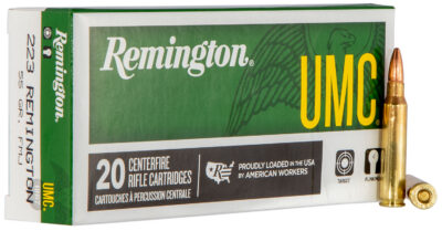 Remington Ammunition L223R3 UMC  223 Rem 55 gr Full Metal Jacket (FMJ) 20 Bx/ 10