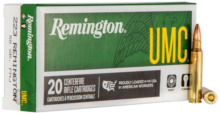 Remington Ammunition L223R3 UMC  223 Rem 55 gr Full Metal Jacket (FMJ) 20 Bx/ 10