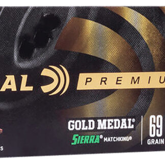 Federal GM223M Premium Gold Medal 223Rem 69gr Sierra MatchKing BTHP 20 Per Box/10 Case