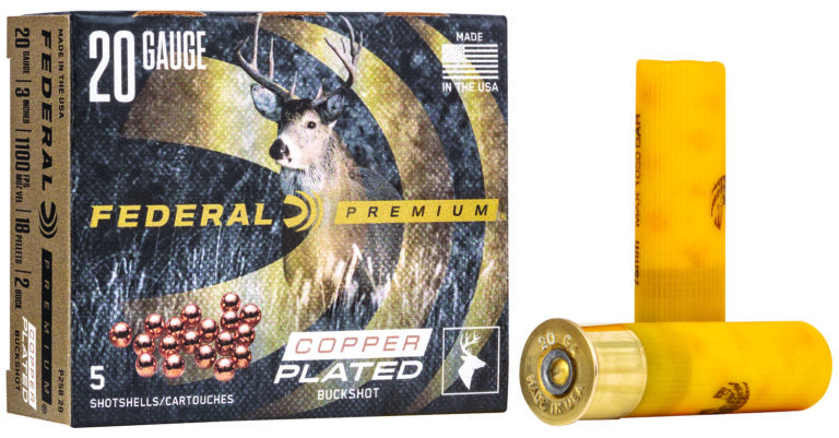 PREMIUM 20 GAUGE 3'' #2 BUCKSHOT SHOTGUN AMMO PREMIUM 20 GAUGE 3'' 18-PELLET #2 BUCKSHOT 5/BOX