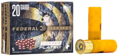 PREMIUM 20 GAUGE 2-3/4'' #3 BUCKSHOT SHOTGUN AMMO PREMIUM  20 GAUGE 2-3/4'' 20-PELLET #3 BUCKSHOT 5/BOX