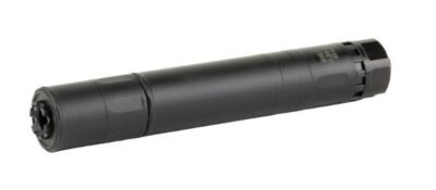 MAXIM SUPPRESSOR MS-45  BLACK ALUMINUM TUBE – STAINLESS STEEL|ALUMINUM BAFFELS – SS MOUNT – MXM-48216