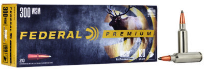 Federal P300WSMB Premium  300WSM 180gr Nosler Partition 20 Per Box/10 Case