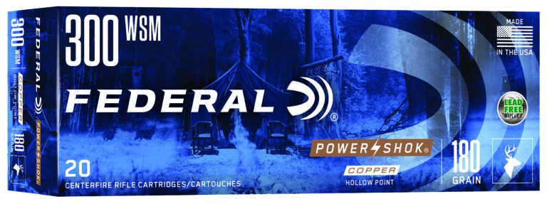 Federal Power Shok 300 WSM 180gr SP 20/bx POWER-SHOK 300 WSM 180GR JACKETED SOFT POINT 20/BOX