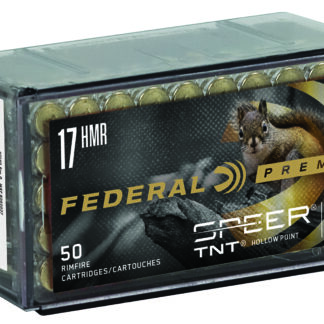 Federal P770 Premium Varmint & Predator 17HMR 17gr Speer TNT Jacketed Hollow Point 50 Per Box/60 Case