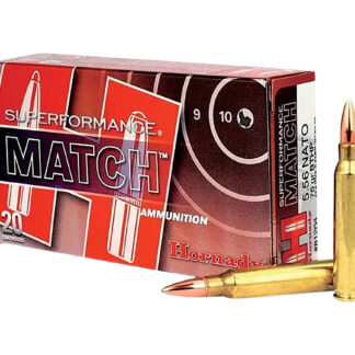 SUPERFORMANCE® 5.56 NATO MATCH BOAT TAIL HOLLOW POINT RIFLE AMMO SUPERFORMANCE 5.56 NATO 75GR MATCH BT HOLLOW POINT 20/BOX